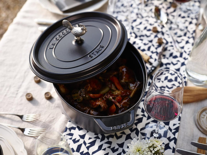 STAUB Knauf Hahn, Edelstahl, für Cocottes/Bräter mit Durchmesser 18-41 cm, Silber, Hahn