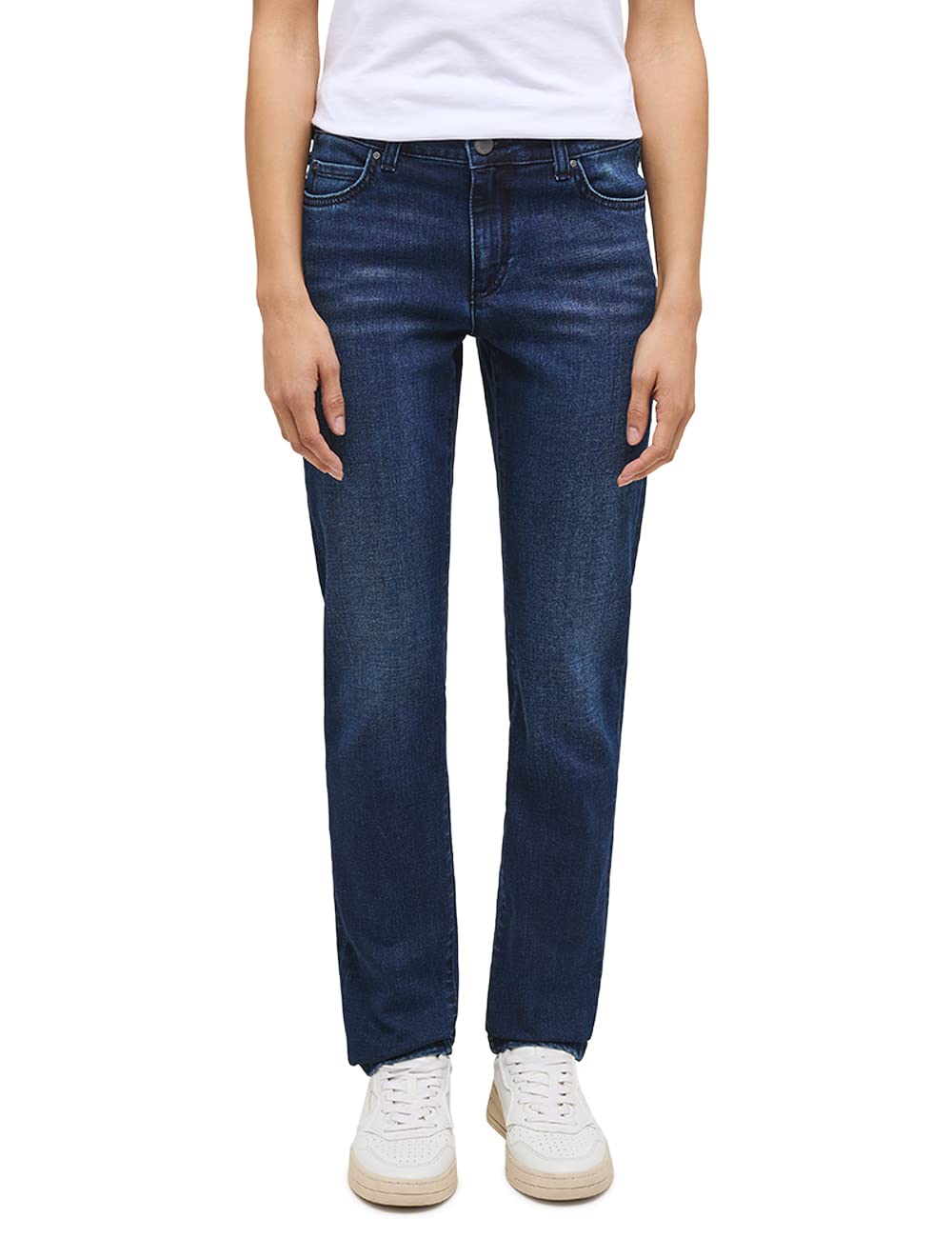 MUSTANG Damen Jeans Hose Crosby Relaxed Slim 26W / 30L Blau, 26W / 30L Blau