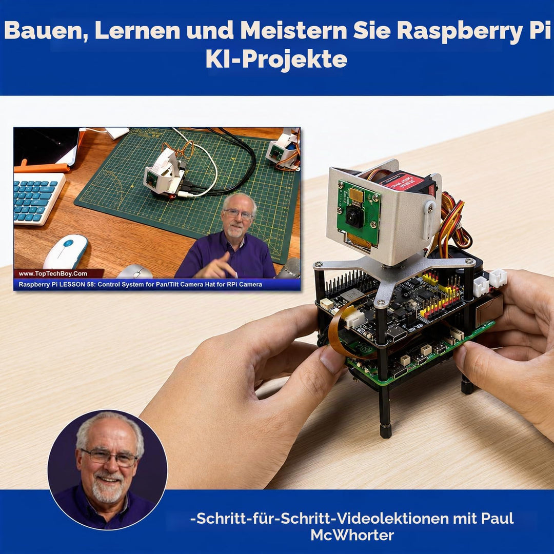 SUNFOUNDER AI Fusion Lab Kit für Raspberry Pi 5/4/3B+/Zero 2w, Multi-LLMs ChatGPT/Gemini/Grok, OpenC