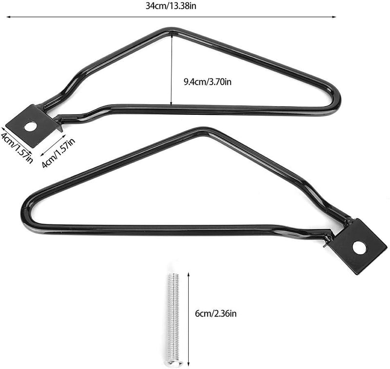 Vobor Motorrad Satteltaschenhalterungen-Universal Motorrad Eisen Satteltaschenhalterungen Unterstütz