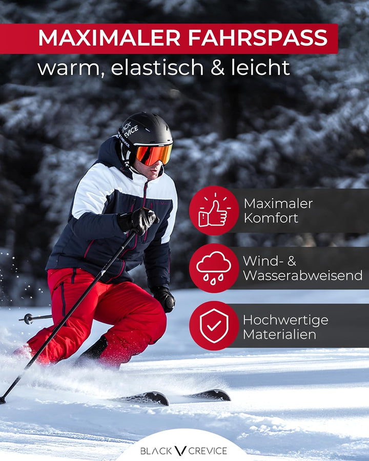 Black Crevice Herren Isolationshose I Ski-Tourenhose Grössen I atmungsaktive Herren-Skihose I elasti