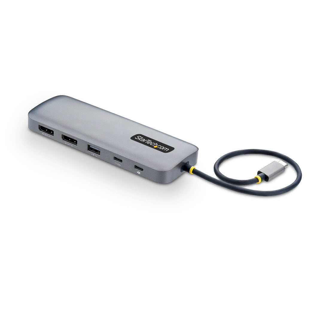 StarTech 9-in-1 USB-C Dock, Dual 4K DisplayPort, 100W, 10Gbit/s, GbE, SD