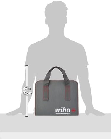 Wiha Werkzeug Set Elektriker 33-tlg. inkl. Werkzeugmappe I kompakte Grundausstattung in Werkzeugtasc