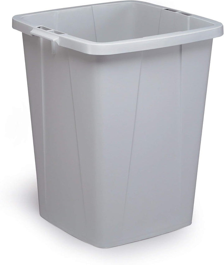 Durable Durabin Abfalleimer / Wertstofftonne 90 Liter, lebensmittelecht, mit Tragegriffen, grau, 180