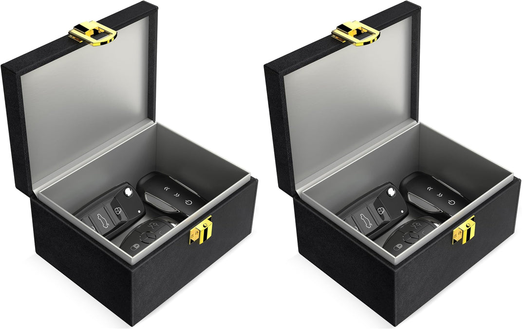 lanpard Keyless Go Schutz Autoschlüssel Box, Keyless Go Schutz Faraday Box für Sicheren Schutz, Kred