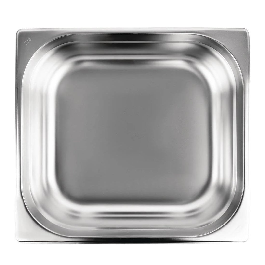 Vogue St/St GN 2/3 Pfanne, 100mm, silber, 1, 100mm