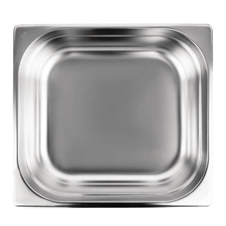 Vogue St/St GN 2/3 Pfanne, 100mm, silber, 1, 100mm