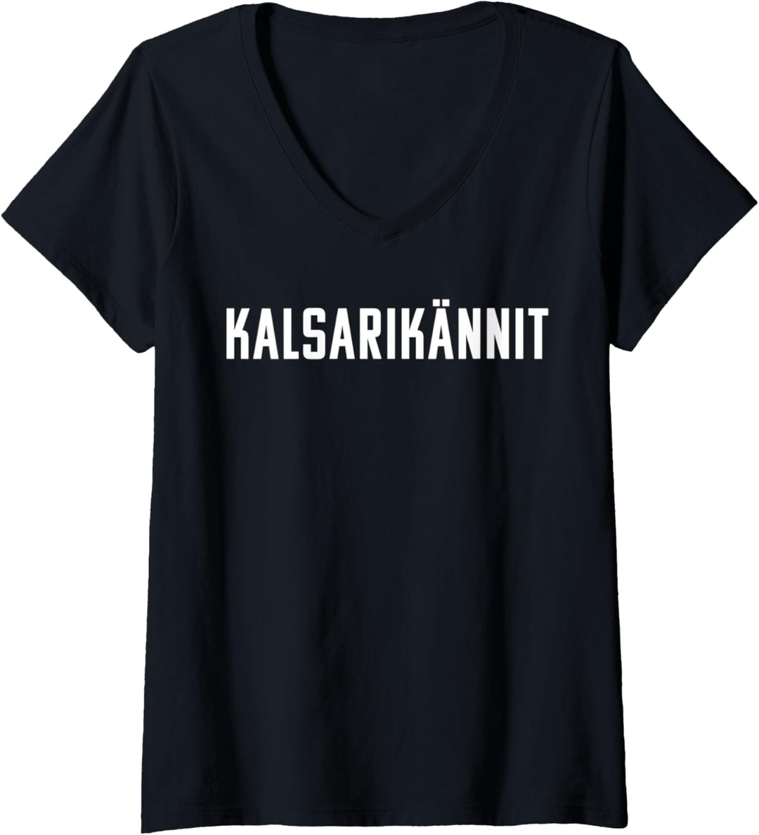 Damen Kalsarikännit: Trinken in Unterhose | Alk Geschenk | JGA Fun T-Shirt mit V-Ausschnitt