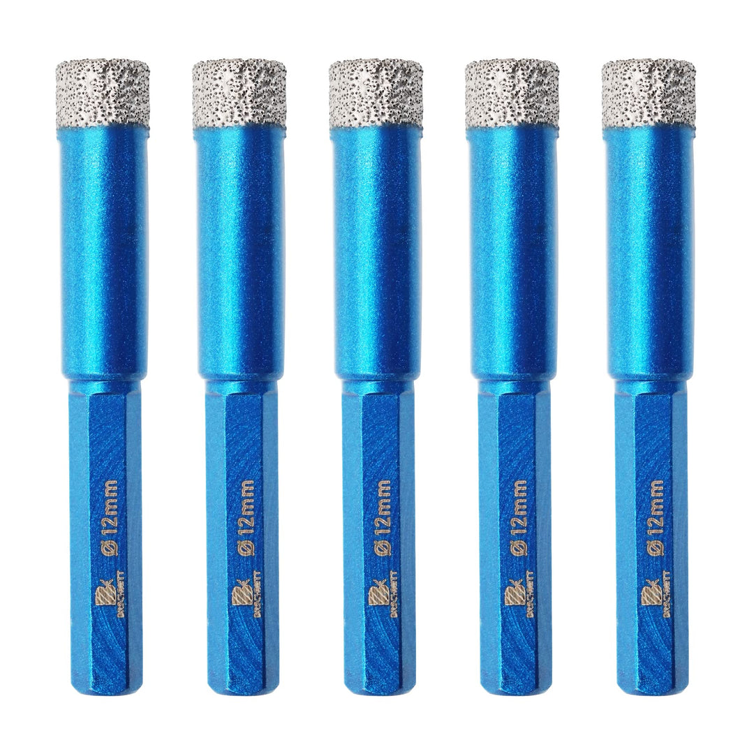 Diamant Trockenbohrer Fliesenbohrer 12mm - BRSCHNITT Sechskant-Schaft fliesenbohrer set Lochsäge für