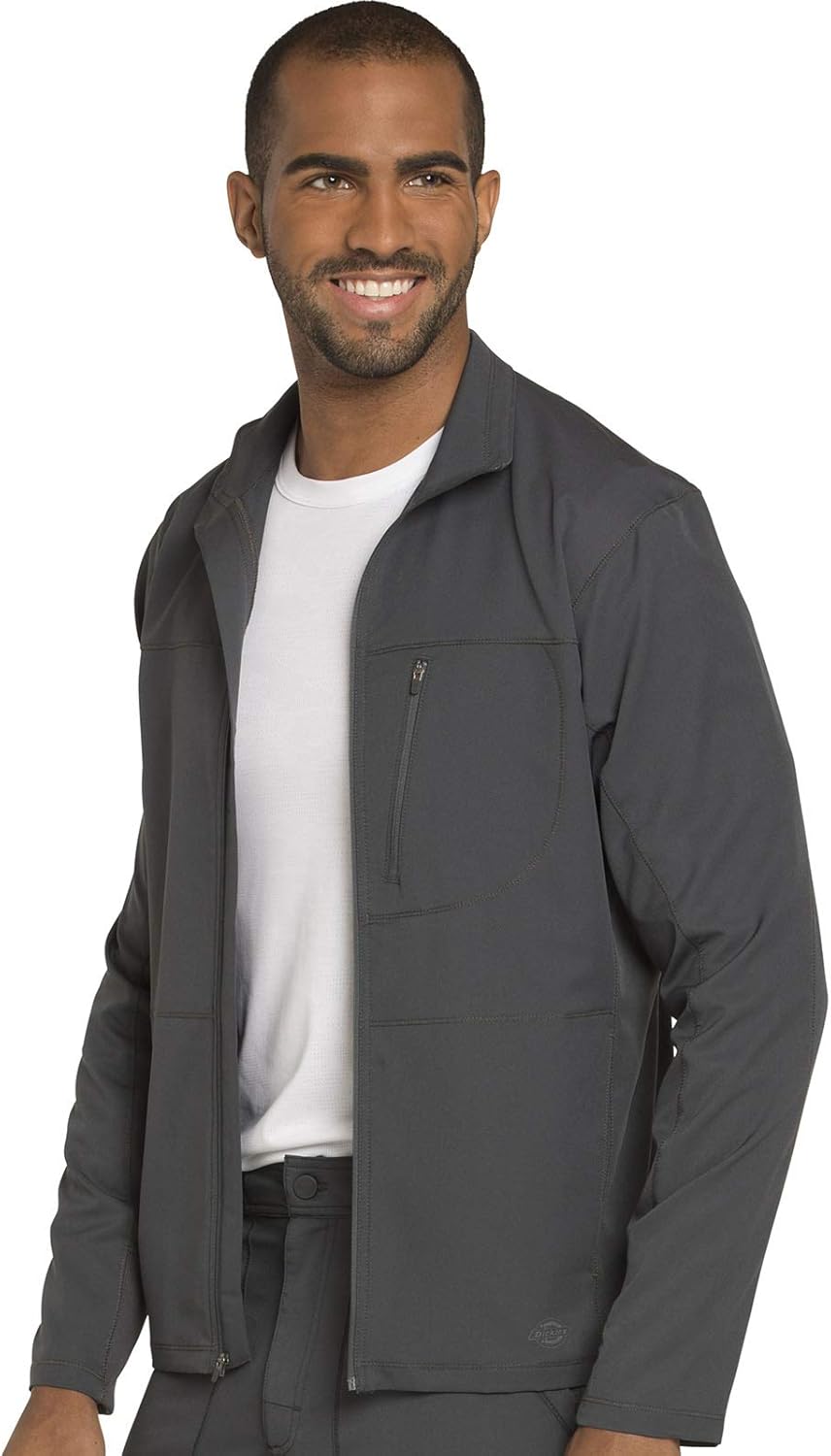 Dickies Dynamix DK310 Herren-Schlupfkasack, mit Reissverschluss vorne 3X-Large Gross Zinn, 3X-Large