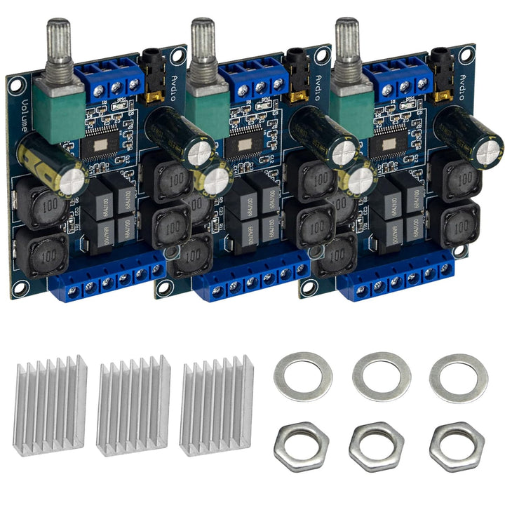 AZDelivery 3 x Digital Verstärker Platine Kompatibel mit TPA3116D2 mit zwei Kanal Stereo Verstärker,