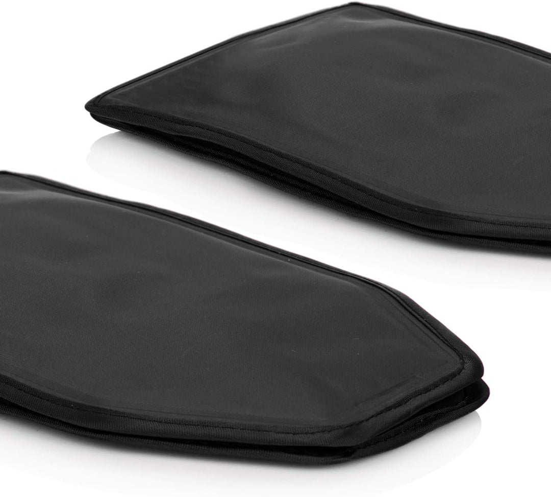 COM-FOUR® 2x Flaschenkühler für unterwegs - Sektkühler Manschette mit Gummiband - Kühlmanschette für