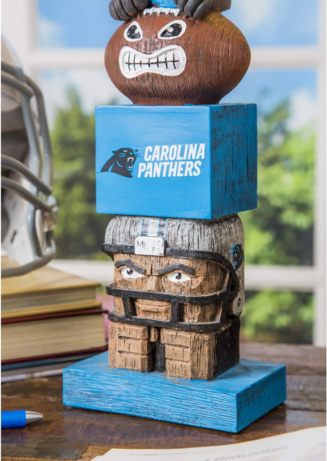 Team Sports America NFL Unisex NFL Tiki Totem Carolina Panthers 41 cm Carolina Panthers, Carolina Pa