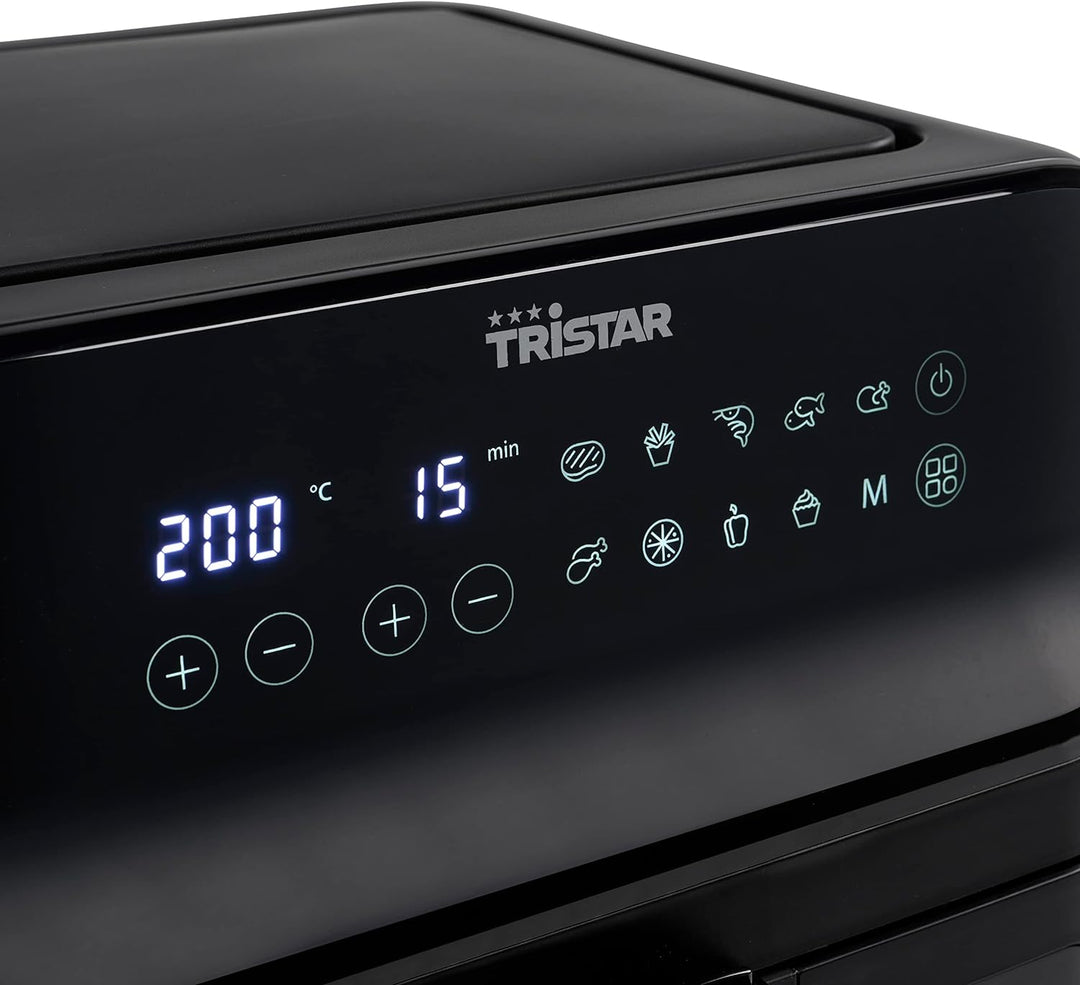 Tristar digitale Heissluftfritteuse – 6,2 L – 1,5 kg Pommes – Mit Sichtfenster – Schwarz – FR-9037 6