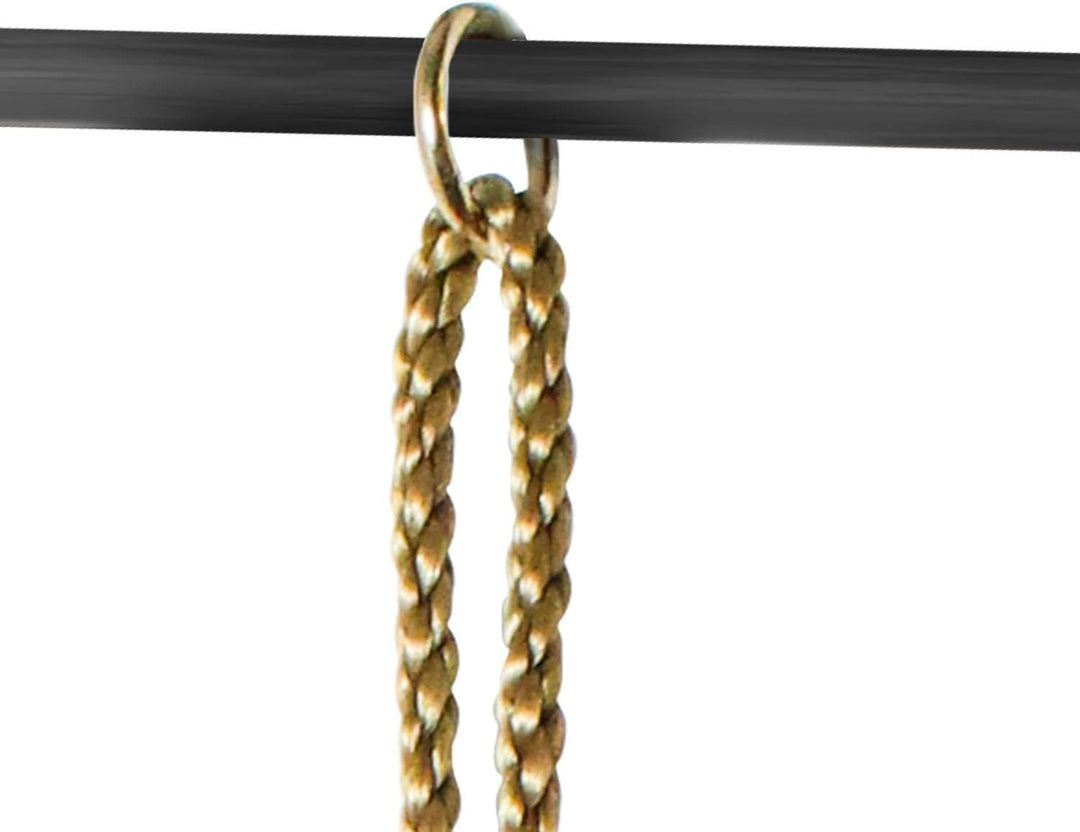 Leogreen Kinder Holz Trapeze Schaukel mit Kunststoff Turnringe, Aufhängen belastbar bis 150KG, Schau