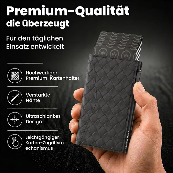 ProWallet Slim 6,7cm, 10,5cm, 1,4cm Gewebt Schwarz, 6,7cm, 10,5cm, 1,4cm Gewebt Schwarz