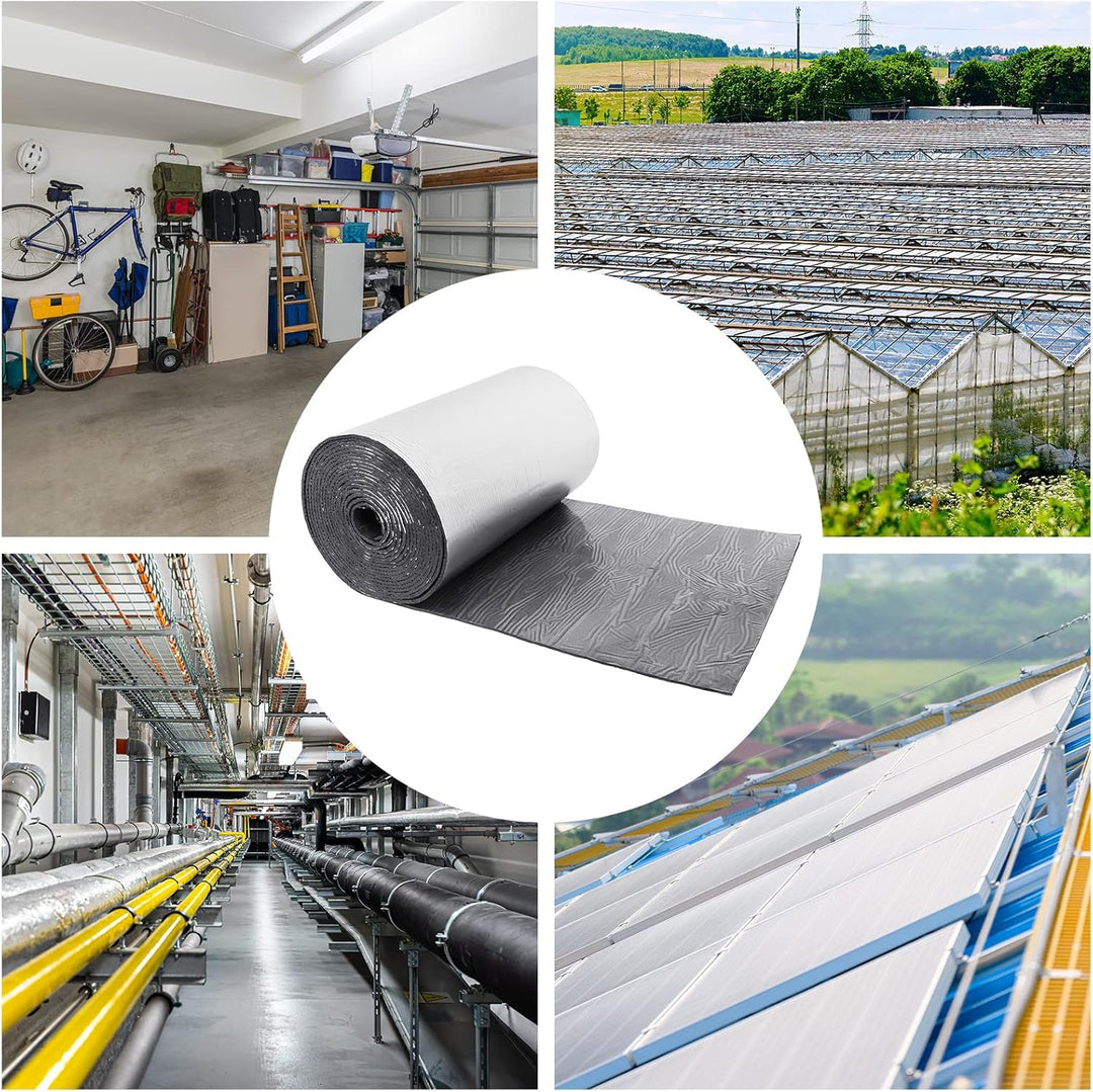 Dripex Aluminium selbstklebend Isolierfolie Dämmfolie Dachisolierung Isolierungsfolie Wärmehaltung (