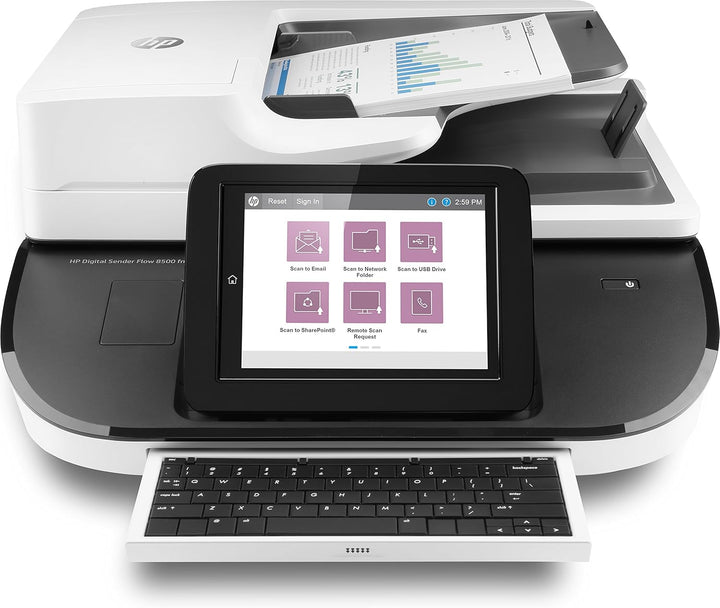 HP Digital Sender Flow 8500fn2 Renewed, Dokumentenscanner, schnelles Netzwerk, 100 ppm, 600 dpi, 150