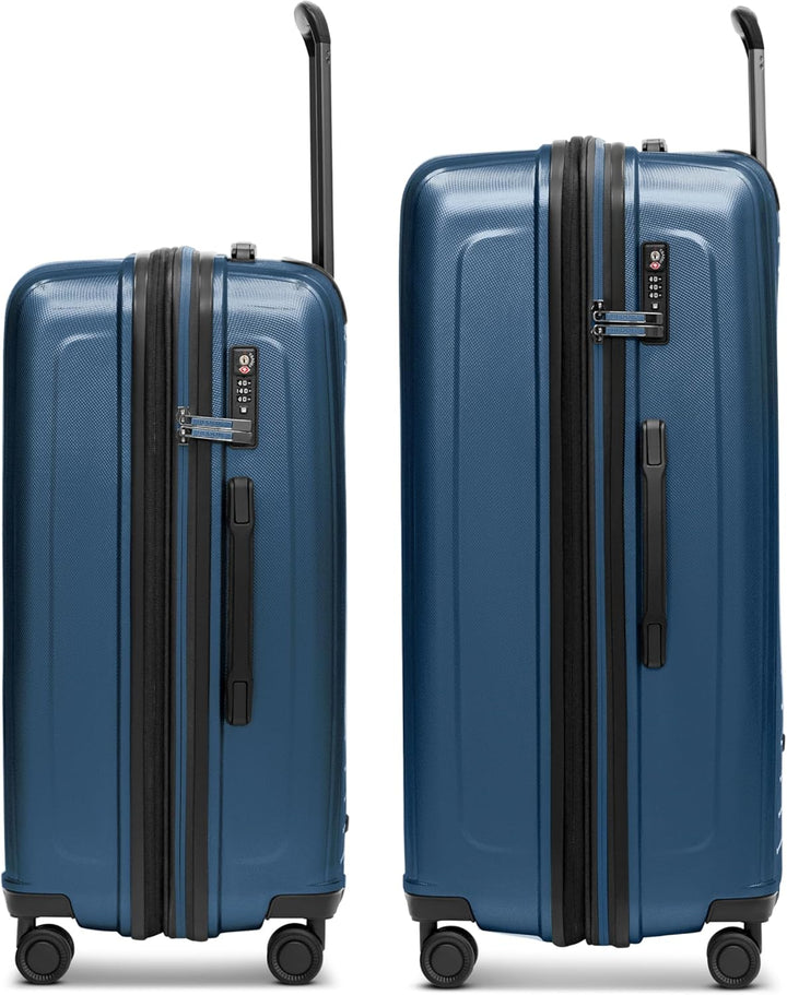 REDOLZ Hartschalen Koffer-Set-2-teilig | L Trolley 52 x 34 x 77 cm - 4,4 kg + M Trolley 46 x 30 x 66
