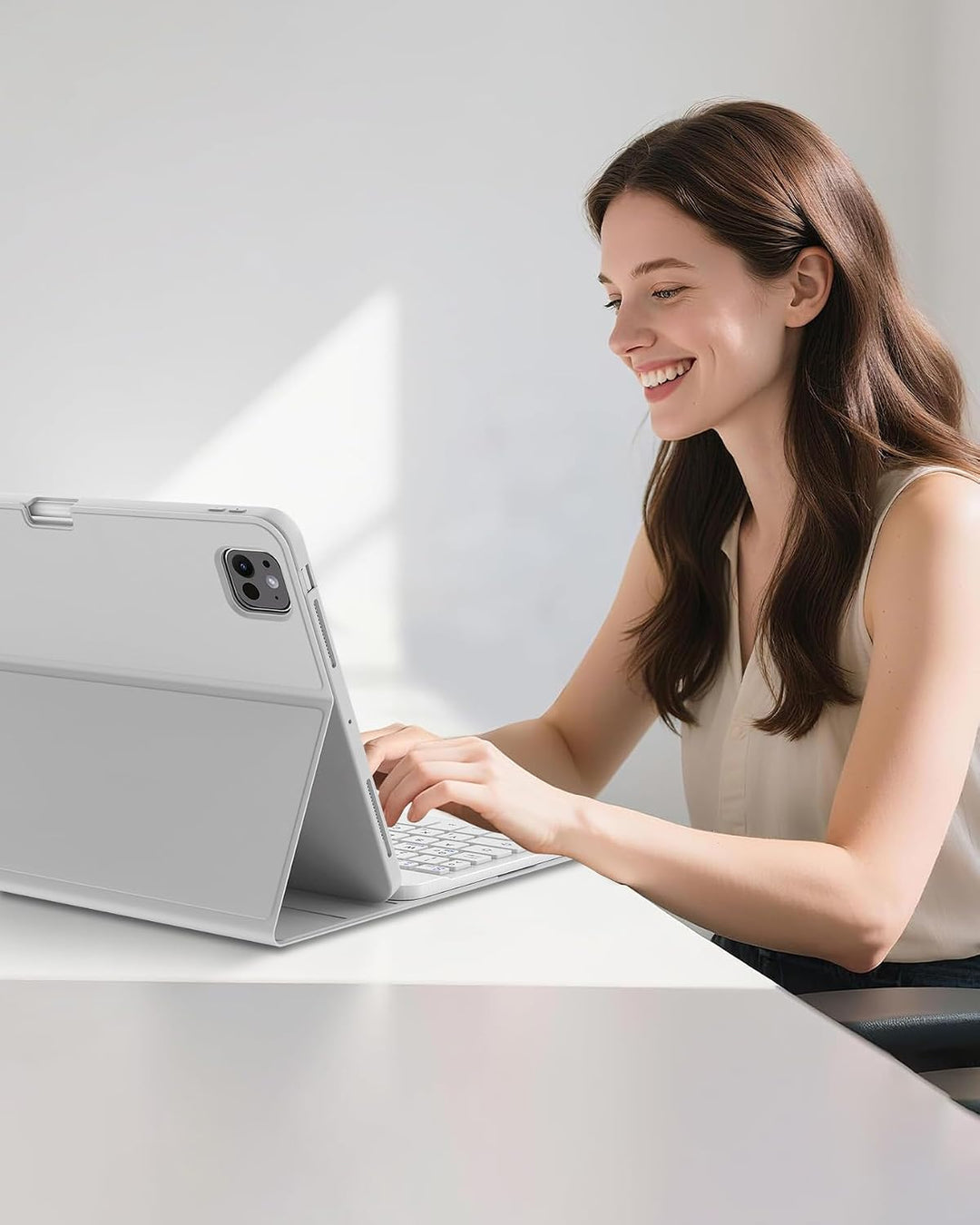 Für iPad Pro 11 M5/M4 (2025/2024) Hülle mit Tastatur QWERTZ | Hülle für iPad Pro 11" M5/M4 (2025/202