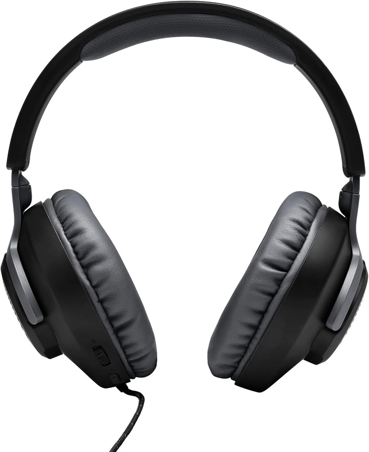 JBL Quantum 100 Over-Ear Gaming-Kopfhörer, kabelgebunden, Schwarz, schwarz