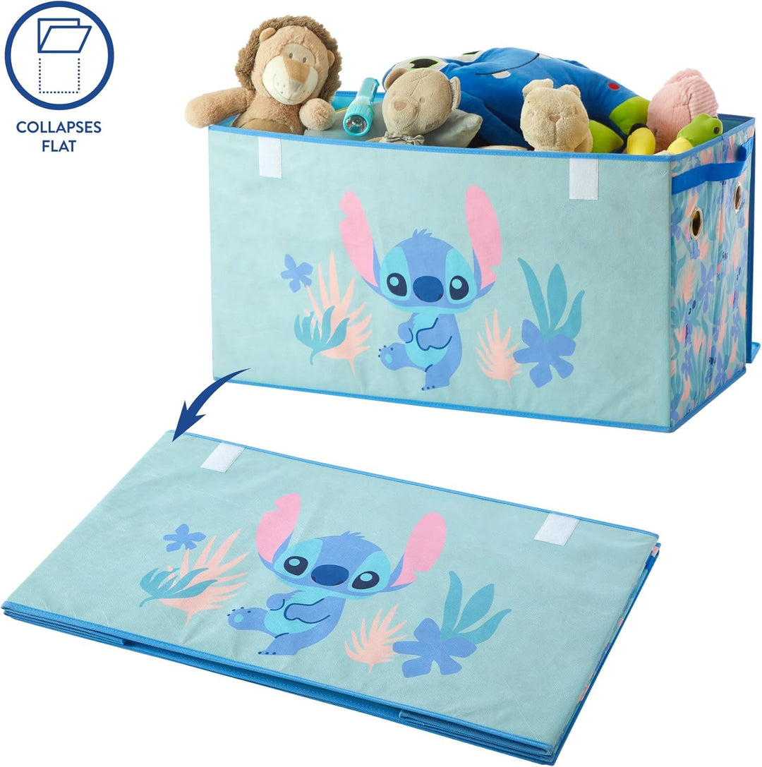 Idea Nuova Disney Stitch Faltbarer Aufbewahrungskoffer – robuster Organizer mit weichem Deckel – 71,