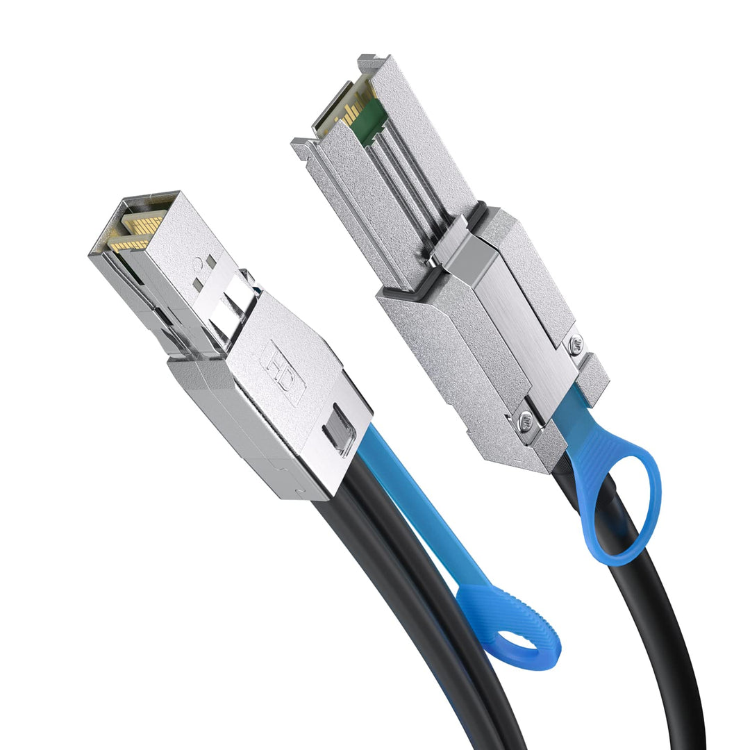 H!Fiber.com Mini SAS SFF-8088 auf SFF-8644 Raid Kabel für HD-Datenserver mit hoher Packungsdichte, 6
