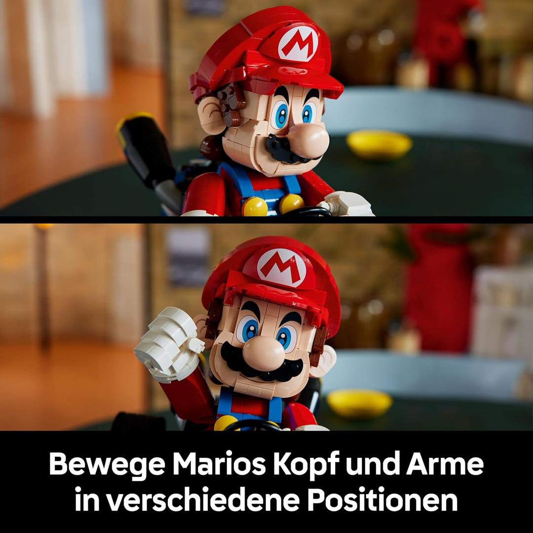 LEGO Super Mario: Mario Kart: Mario & Standard-Kart – Nintendo Figur und baubares Auto für Gaming-Fa