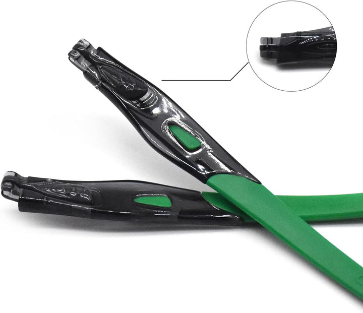 HKUCO Schwarz/Grün/Orange Gummiersatz Transparente Schwarz Rahmenbeine Für Oakley Crosslink Sweep/Sw