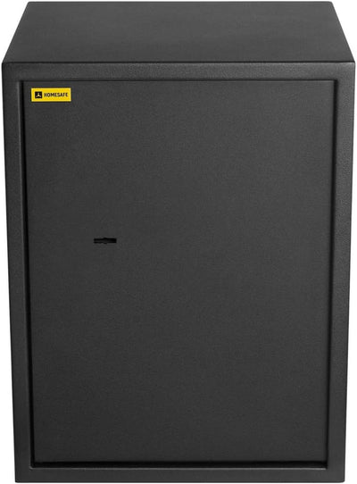 Homesafe HV50K Tresor Safe mit Schlüssel-Schloss, 50x35x35cm (HxWxD), Carbon Satin Schwarz, 50x35x35