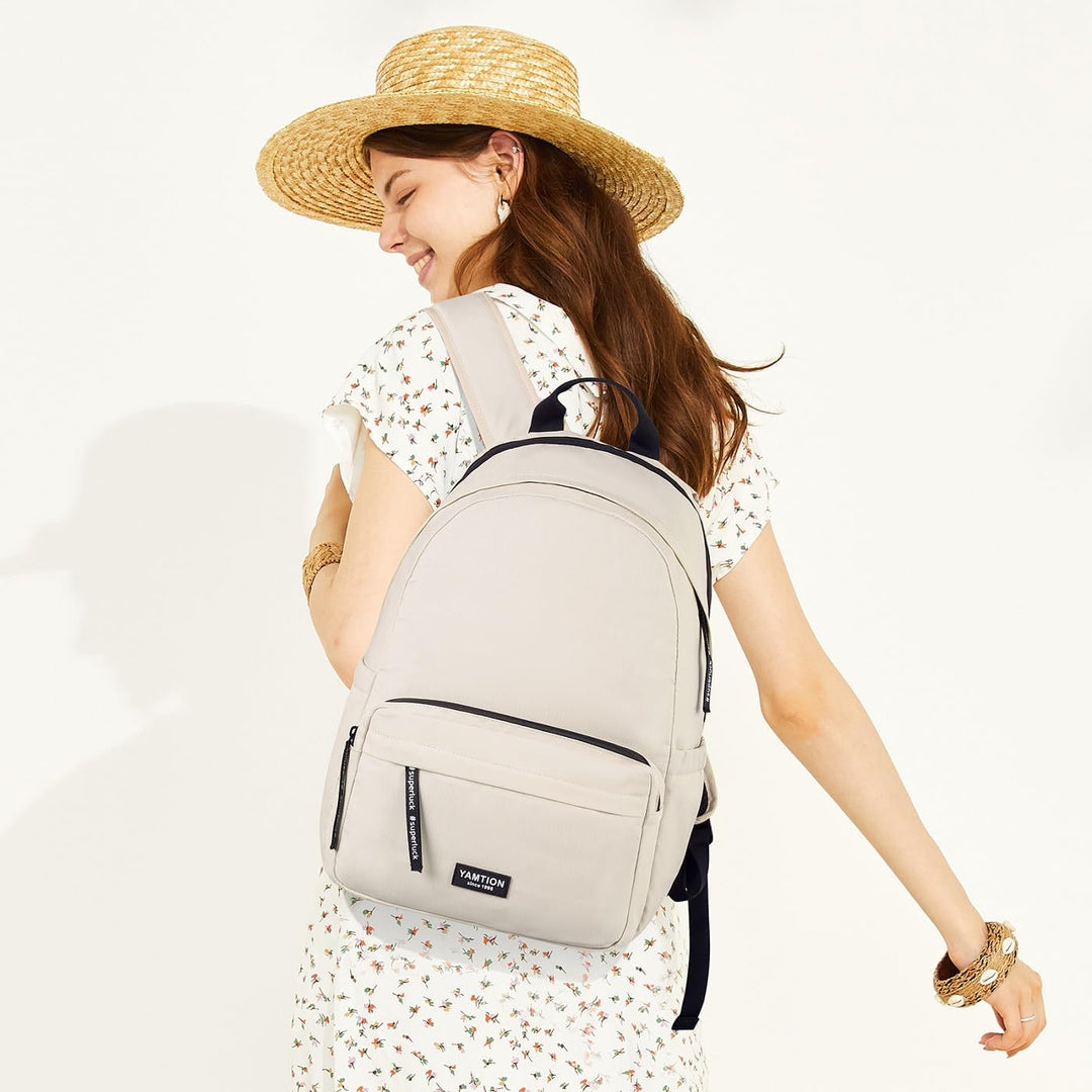 YAMTION Schulrucksack Mädchen Schultasche Damen mit 15.6 Zoll Laptopfach,Rucksack Studium Schule Uni