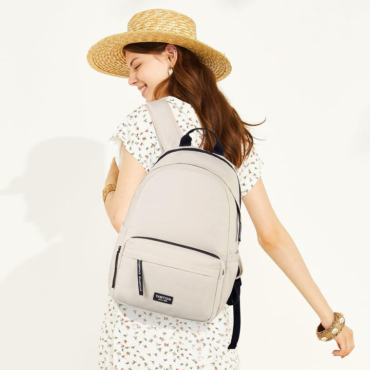 YAMTION Schulrucksack Mädchen Schultasche Damen mit 15.6 Zoll Laptopfach,Rucksack Studium Schule Uni