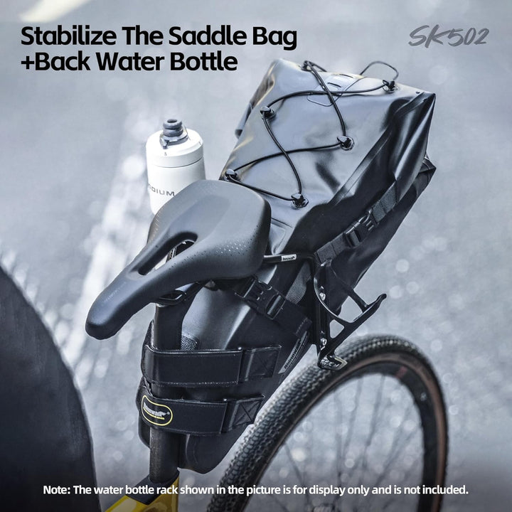 Rhinowalk Fahrrad Satteltasche Stabilisator Stütze für Satteltasche Anti Schütteln Schwarz, Schwarz