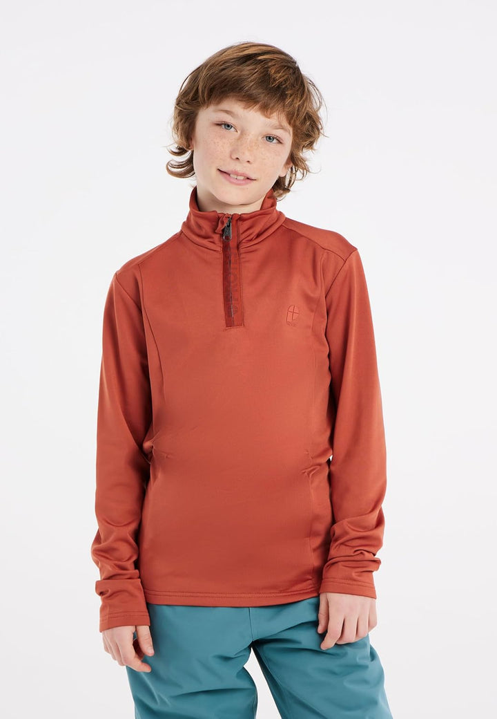 Protest Jungen 1/4-reissverschluss WILLOWY JR 176 Brick Orange, 176 Brick Orange