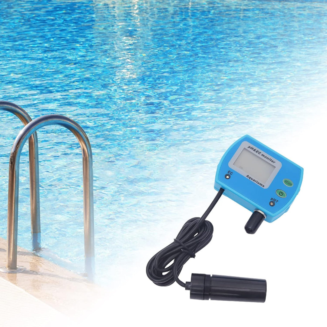 2-in-1 pH EC Messgerät Wasserqualität Tester,PH-9853 Monitor mit ATC &amp; LCD-Hintergrundbeleuchtung,Pr