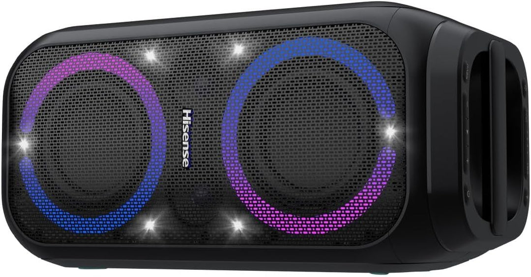 Hisense Party Rocket 160, 160 W Max Audio Power, 12 Hours Battery Life, TWS Pair Play, Karaoke Mode,