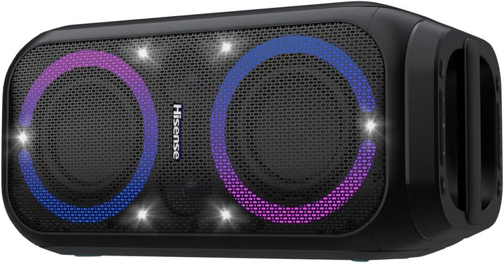 Hisense Party Rocket 160, 160 W Max Audio Power, 12 Hours Battery Life, TWS Pair Play, Karaoke Mode,