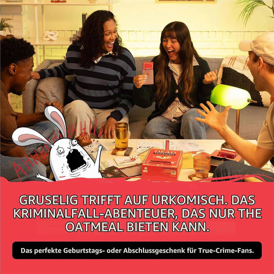 Exploding Kittens Dead Therapist: By, 1+ Players, Age 17+ Mystery Game