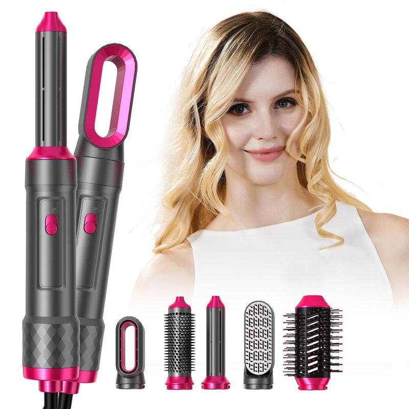 Hairstyler Set, 5 in 1 Air styler, Negativ Lonen Haarstyler mit Lockenstab automatisch, Air Styler T