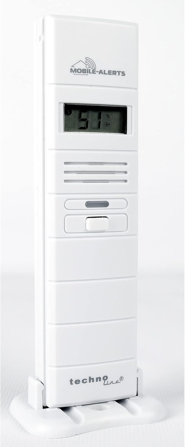 Technoline Thermo-/ Hygrosensor mit Kabel Mobile Alerts MA, 10300, Weiss, 2,8 x 2,1 x 12,8 cm, Kabel