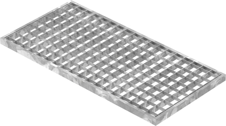 Fenau - 290 x 590 x 20 mm - Gitterrost, MW: 30/30 mm, verzinkt, Rost für Zarge: 300 x 600 x 23 mm, B