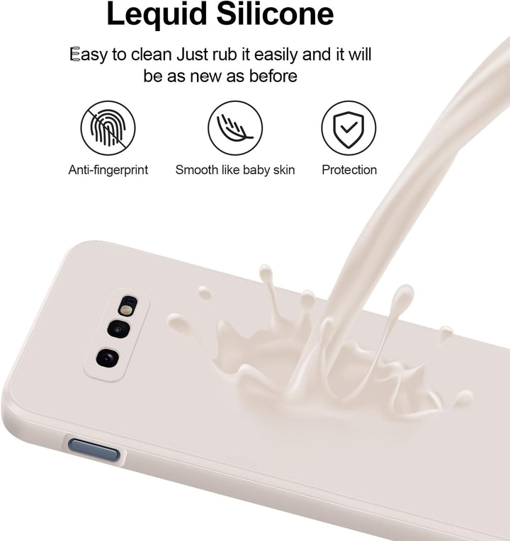 GiiYoon Silikonhülle Kompatibel mit Samsung Galaxy S10e, Ganzkörperhülle, seidig weiche Haptik Handy