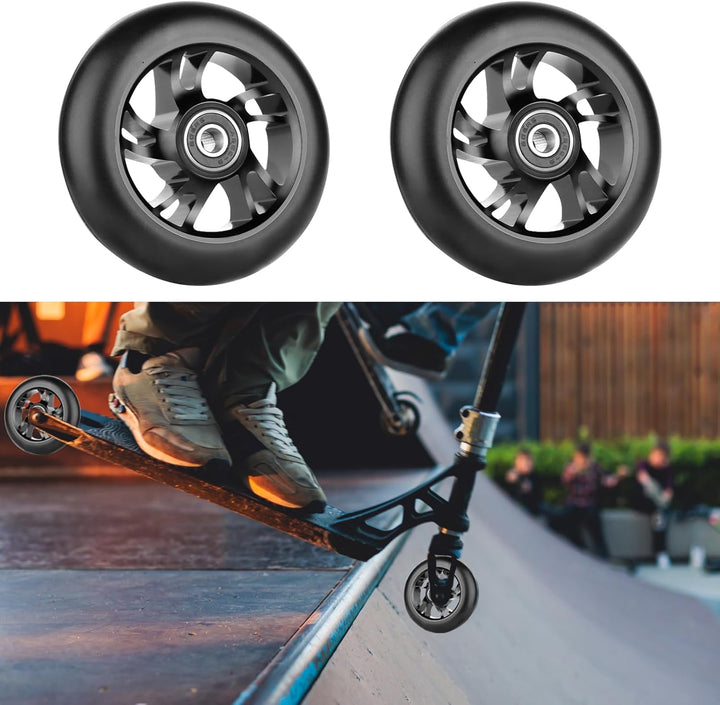 Stunt Scooter Rollen, 2 Stück Scooter Ersatzräder, Stunt Scooter Räder mit ABEC-9 Aluminium Kugellag