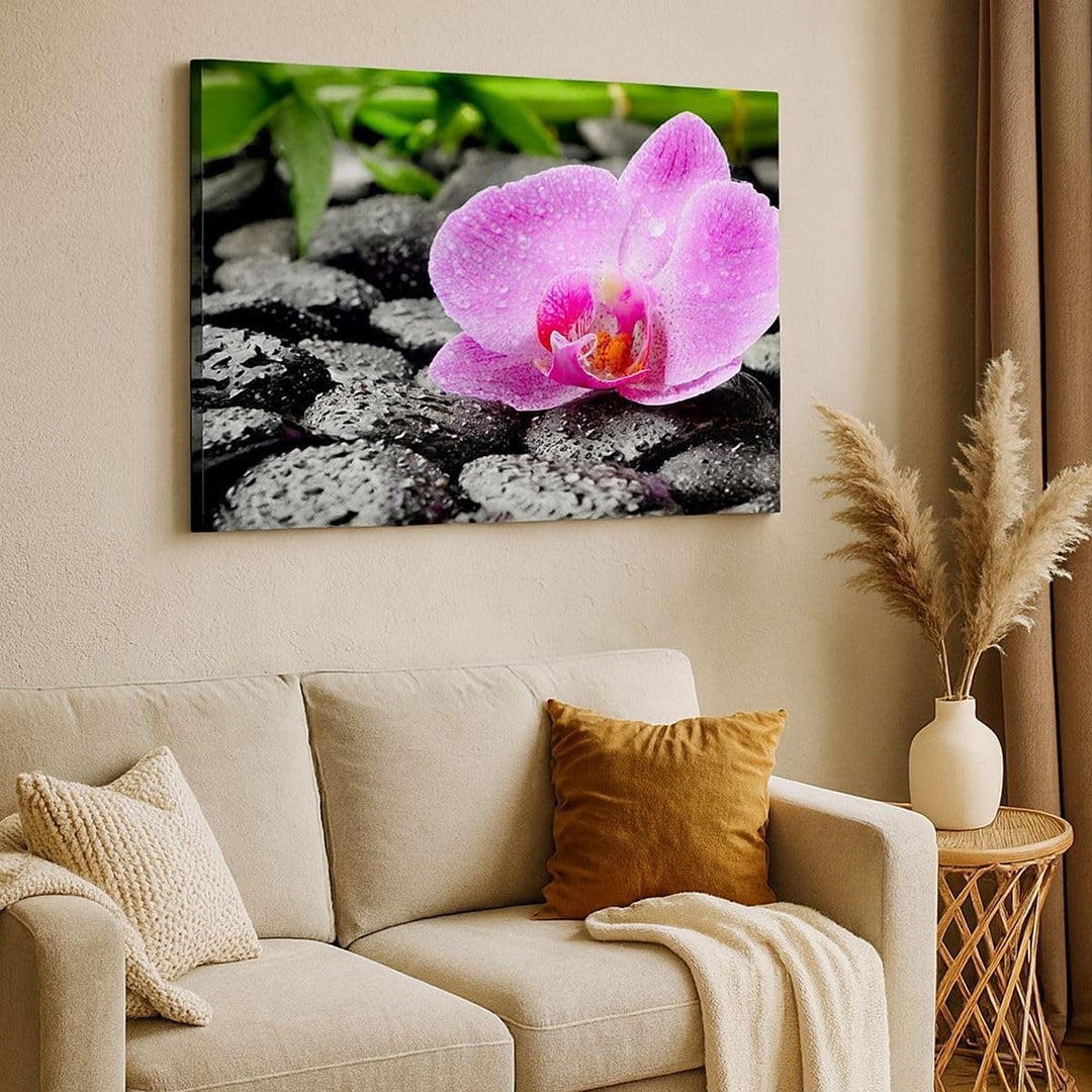 Bilder auf Leinwand 100x70cm Leinwandbild Asien bambus schönheit kultur Gross Wanddeko Bild Schlafzi