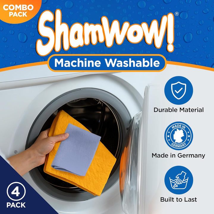 ShamWow Das Original - Super Absorbent Multi-Purpose Cleaning Shammy (Chamois) Tuch-Tuch, maschinenw
