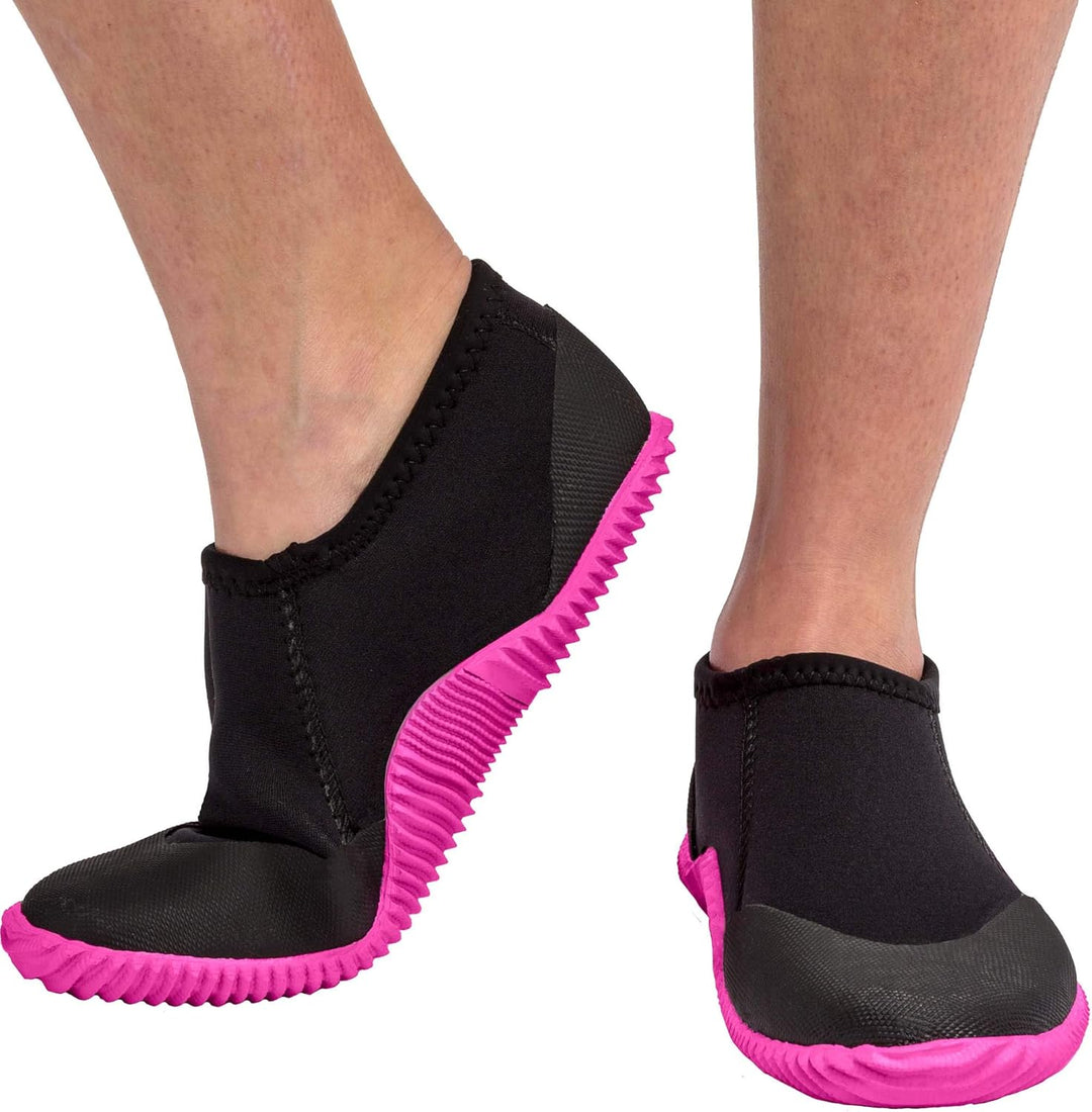 Cressi Unisex Minorca Neopren Tauchschuhe 3mm (1er Pack), M Schwarz Sohle Rosa