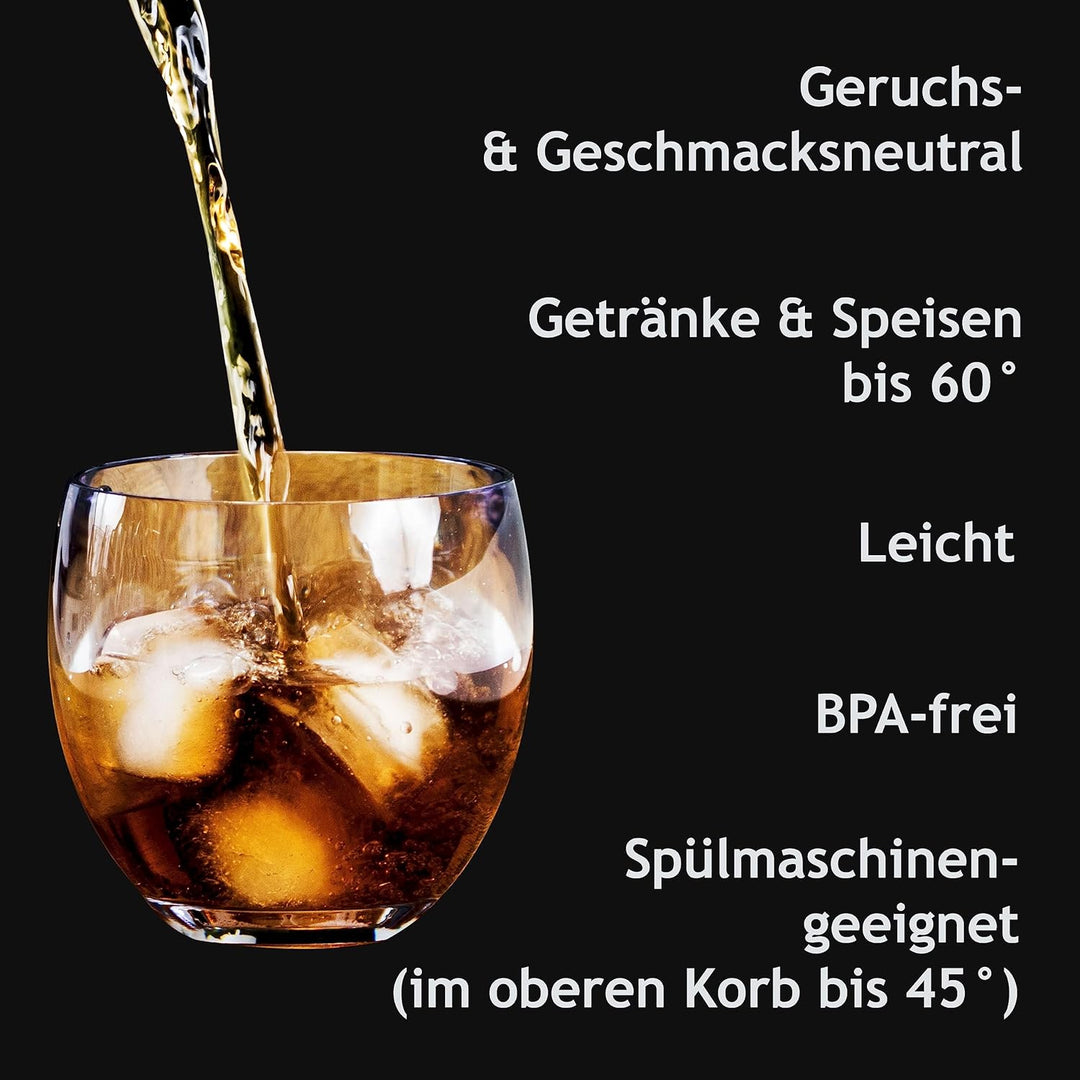 Melamin Geschirr Set Toskana Deep für 4 Personen - Rot-Grün - Mandala-Optik Spülmaschinengeeignet Es