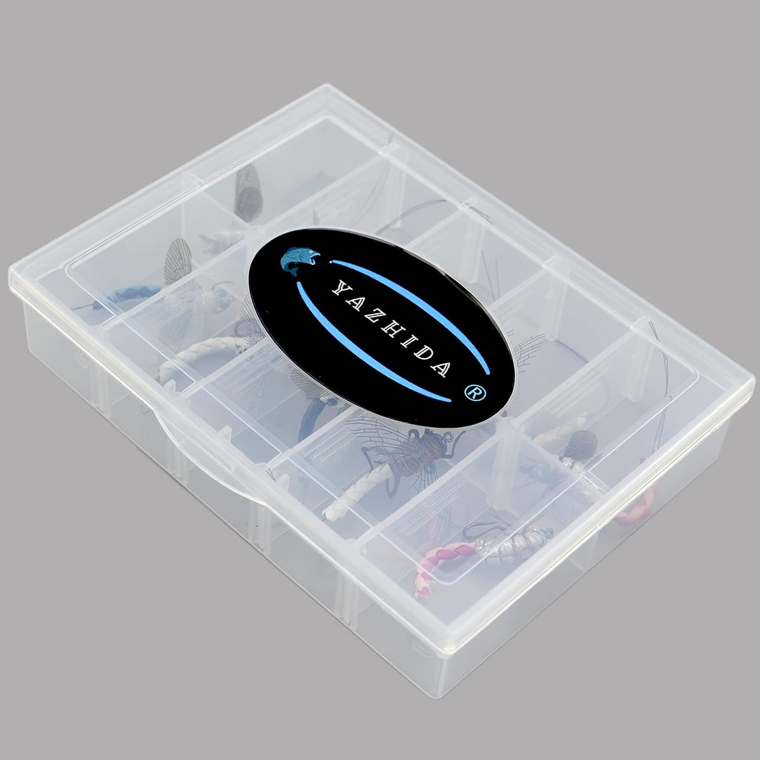 Fliegenfischen-Set mit Fliegenbox/Nymphen/Trockenfliegen, Nassfliegen/Luftschlangen/realistische Fli