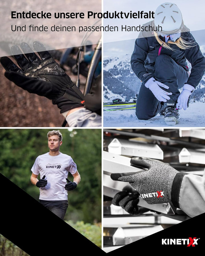 KinetiXx Extra Warmer Winterhandschuh Merusa Unisex Handschuhe für Frauen und Männer - Gemustert Mus