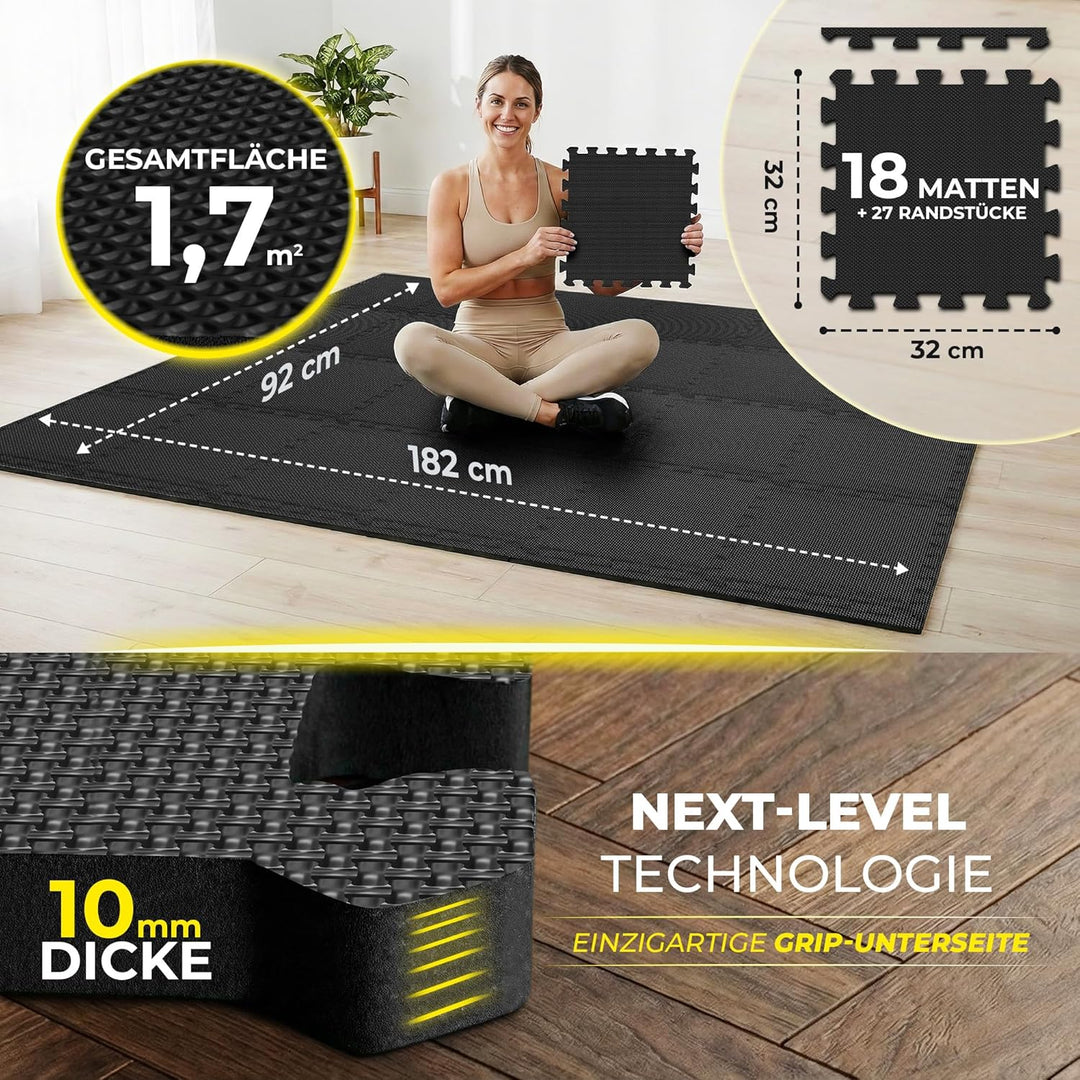Schutzmatten Bodenschutzmatte Set Sportmatte Gymnastikmatte Puzzlematte: Puzzle Sportgeräte Matte Fi